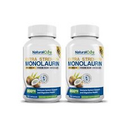 Extra Strength Monolaurin 800mg - 2 Pack, 200 Capsules 1 Count (Pack of 200)