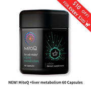 NEW! MitoQ +liver metabolism 60 Capsules Free Shipping from NZ