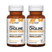 NATURAL STACKS Acetylcholine Brain Food with Alpha GPC Choline (2-Pack) Helps...