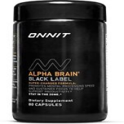 Alpha Brain Black Label Capsule (80ct) Premium Citicoline Brain Supplement