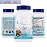 NEW Gut and Colon Support 15 Day Cleanse Detox 30 CAPSULES Non-GMO | USA