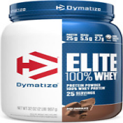 Dymatize Elite 100% Whey Protein Powder: 25g Protein, 5.5g BCAAs, Rich Chocolate