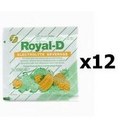 12 Sachets Royal-D Electrolyte Beverage Athletes Fitness Sport Rehydrate Replace