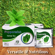 Peppermint Tea Herbal Soothing Refreshing Energy Booster Natural Supplement