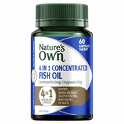 Nature's Own 4 In 1 Concentrated Fish Oil Odourless 60 Capsules