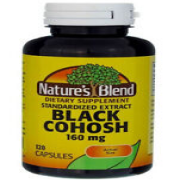 Nature's Blend Black Cohosh 160mg Standardized Extract 120 Capsules 079854093544