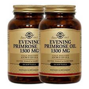 2 x Solgar Evening Primrose Oil 1300 mg 60 Softgels FRESH MADE IN USA