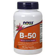 Vitamin B-50 Complex 100 Veg Capsules Choline & Inositol Biotin & Folic Acid