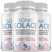Sonic Solace Pills - Sonic Solace For Tinnitus & Healthy Ear Functioning -3 Pack