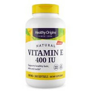 Healthy Origins E-400 400IU 360 Softgels Vitamin E Skin Hair Nail Cardio Healt