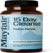 15 Day Cleanse Colon Detox, Dietary Supplement, 30 Capsules, Natural Laxative fo