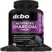 Activated Charcoal Capsules Cleanse Detox - 1200mg Organic Coconut Charcoal Pill