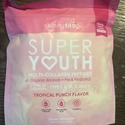 SkinnyFit Super Youth Multi-Collagen Peptides Tropical Punch Flavor EXP 01/2026