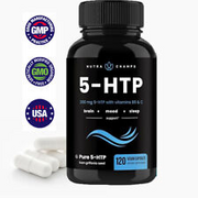 Nutra Champs 5-HTP 200mg, 120 Capsules (5-Hydroxytryptophan) - Non-GMO