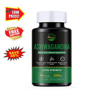Ashwagandha Capsules Maximum Strength (5200 Mg ) Stress Anxiety Immunity Support