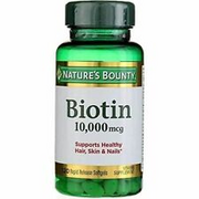 Natures Bounty Biotin 10000mcg Soft Gel 120 Count Bottle ATS