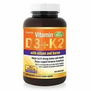 Herba Vitamin D3 + K2 with Silica and Boron Supplement - 120 Vegetable Capsules