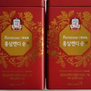 KGC Renesse Korean Red Ginseng Sugar Free Candy in Tin Container -  (2 Tins)