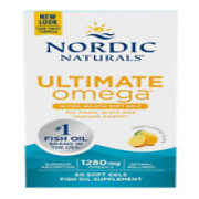 Nordic Naturals Ultimate Omega 1280mg in Fish Gelatin 60 SoftGels 03/2026