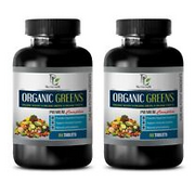 brain body diet - ORGANIC GREENS - asparagus extract powder 2 BOTTLE