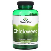 Swanson Chickweed (Starweed) (Stellaria media) 450mg 180 Capsules Asthma Lungs
