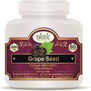 Biotic Natural Grape Seed Extract - Grapeseed Capsule - 60 Veg Capsules