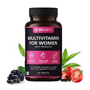 Boldfit Multivitamin Tablets For Women With 42 Ingredients - Probiotics, Zn, Vit
