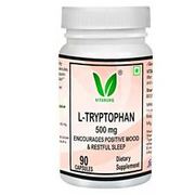 Vitaruhe® L-Tryptophan 500 mg per Capsule, 90 Vegan Capsules for 3 Months