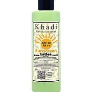 Khadi Natural Herbal SPF 30 PA++ Sunscreen Lotion for Women And Men 200ml (Pack