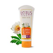 Lotus Herbals UV SHIELD WHITENING GEL Creme - UVA, UVB & IR Protection, Skin Bri