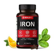 Boldfit Iron supplement for women & Men with Vitamin c, folic acid & Vitamin B12