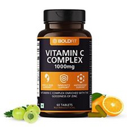 Boldfit Vitamin C Complex 1000mg Tablet with Amla and Zinc for Men & Women - Sup