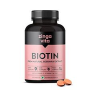 Zingavita Plant Based High Potency Biotin for Hair Growth - 60 Veg Tablets, Idea