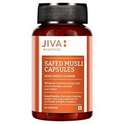 Jiva Safed Musli 60 Capsules for Body Strength, Stamina, and Energy - Pack of 1