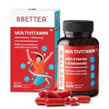 BBETTER Multivitamin Capsules for Men & Women with 12 Vitamins, 8 Minerals, 6 He
