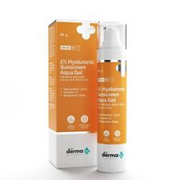 The Derma Co 1% Hyaluronic Sunscreen Aqua Ultra Light Gel with SPF 50 PA++++ For