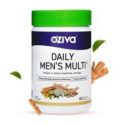 OZiva Natural Multivitamin for Men with Ashwagandha, Akarkara & Choline for Dail
