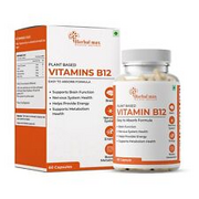 Herbal max Plant Based Vitamin B-12, 2.2mcg | 60 Veg Capsules | Boost Energy Lev