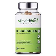Health Veda Organics B Capsules | 60 Veg Capsules | Maintains Blood Pressure Lev