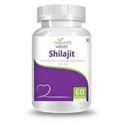 nature's velvet Shilajit Pure Extract for Youth and Stamina 500 mg 60 Veggie Cap