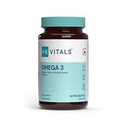 HealthKart HK Vitals Omega 3, 1000 mg Omega 3 with 180 mg EPA & 120 mg DHA, for