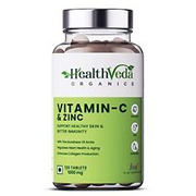 Health Veda Organics Natural Vitamin C 1000 mg I 120 Veg Tablets I Boosts Immuni
