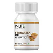 INLIFE Fenugreek Seed Oil (Quick Release) Supplement 500 mg - 60 Liquid Filled V