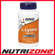 NOW Foods L-Lysine 500mg Collagen Synthesis - 100 tablets