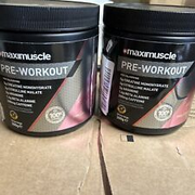 MaxiMuscle Pre Workout Pink Lemonade Flavour 300g X2. 13/03/24 Expired.