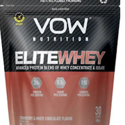 Vow Nutrition ELITEWHEY Strawberry & White Chocolate Flavour 900g Brand New
