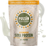 Pulsin - Unflavoured Vegan SOYA Protein Powder - 250G - 9G Protein, 0.1G Carbs,