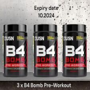 3❌ USN - B4 Bomb - Pre-Workout - CHERRY PUNCH FLAVOUR - 180g - EXPIRY 10/2024.
