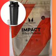 600ml Shaker Bottle+Chocolate Brownie MyProtein Impact Whey Protein Powder 2.5kg