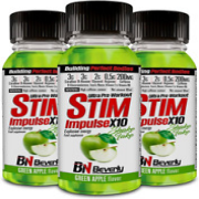 Beverly Stim Impulse X10 | Pre Workout 20 Vials X 60Ml | Apple Flavor | Beta Ala